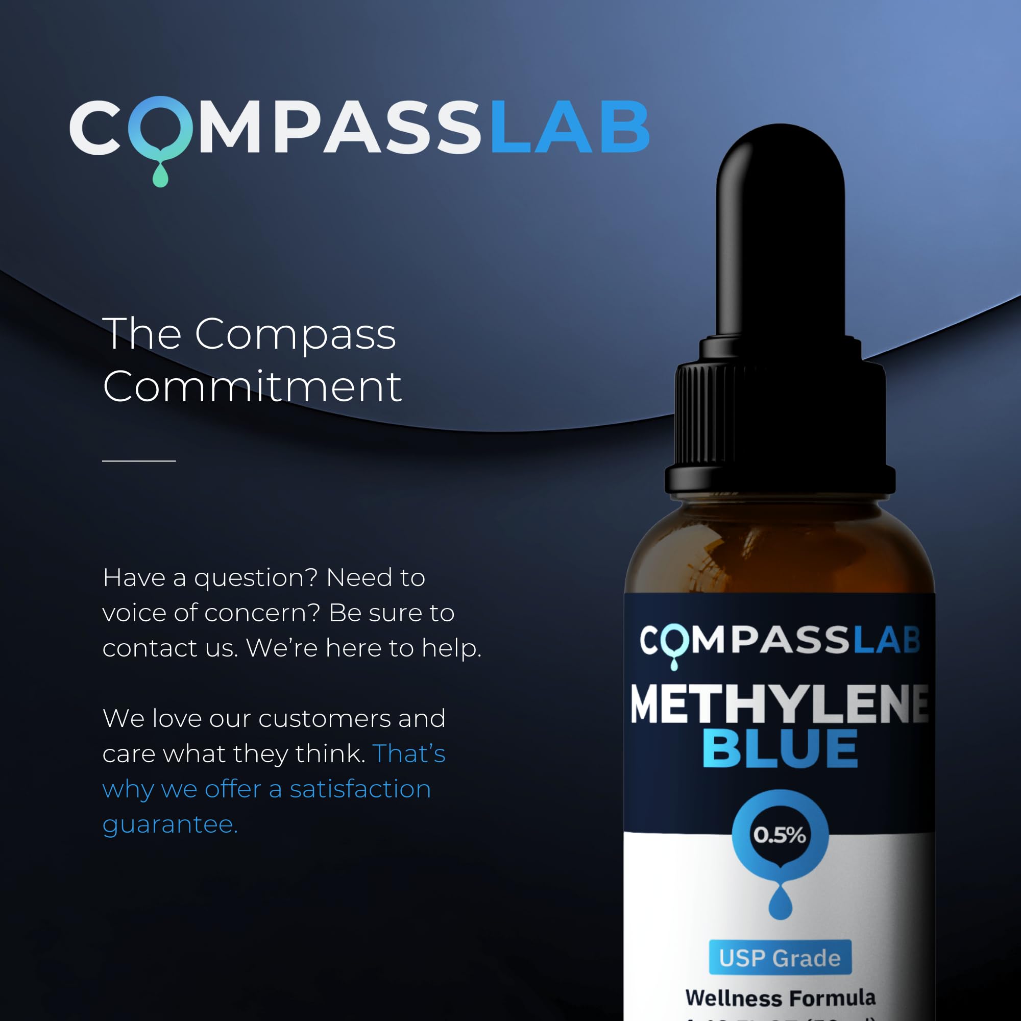 COMPASS LABORATORY frasco en entorno de laboratorio profesional y ordenado