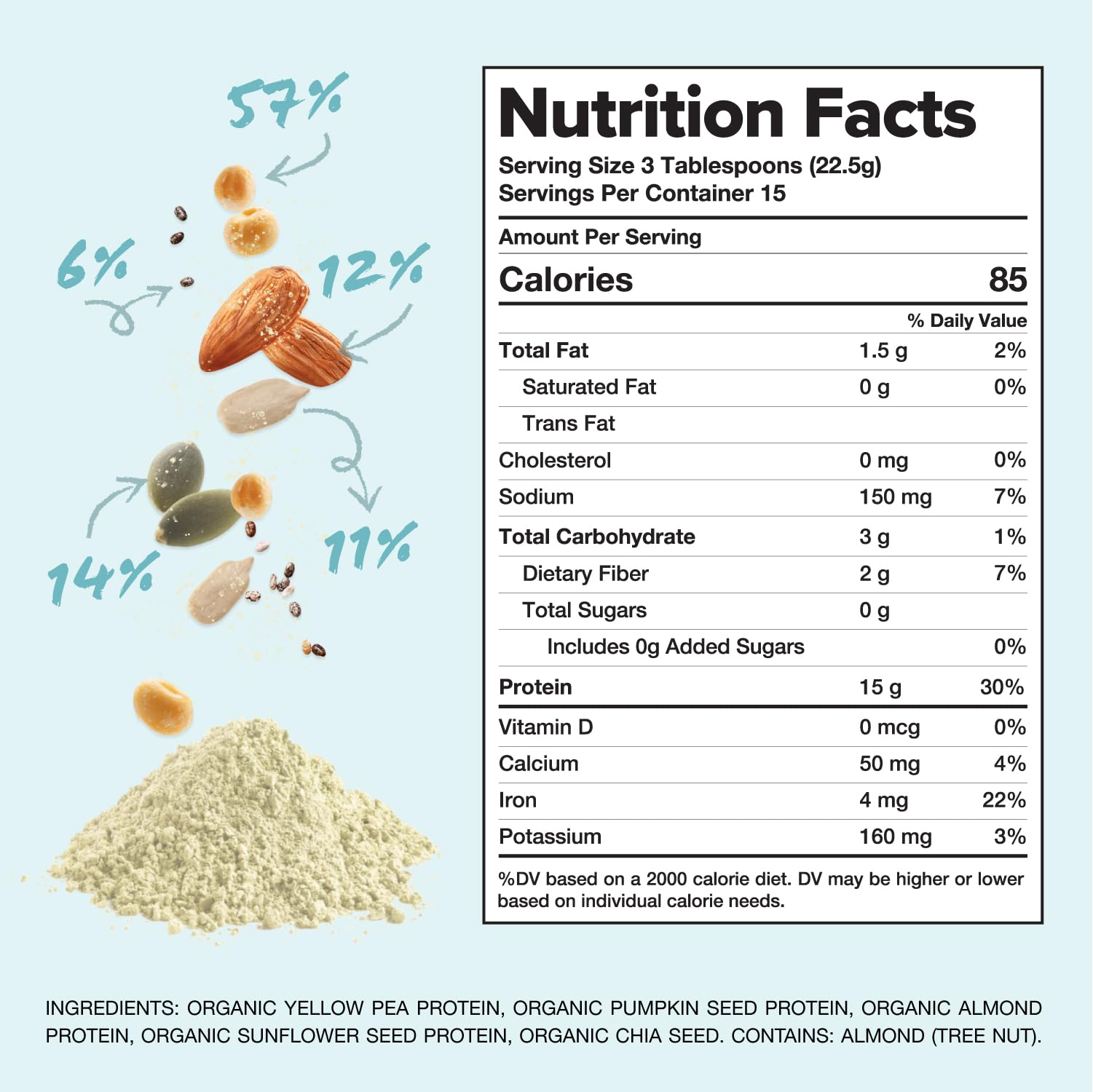 Complement etiqueta nutricional detalle con información clara y beneficios