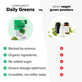 Complement batido verde en vaso preparando una bebida nutritiva rápida