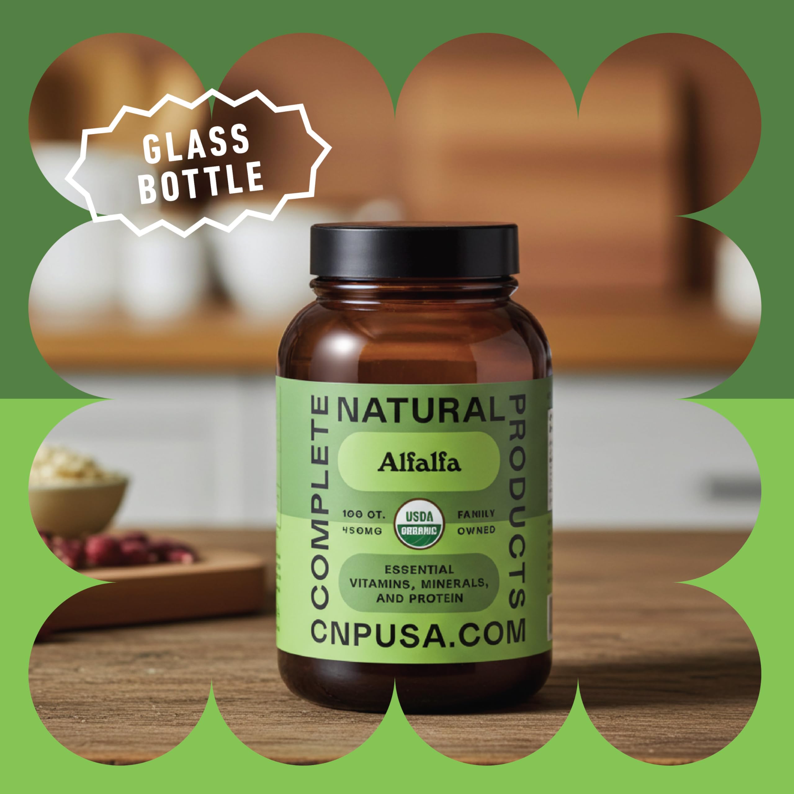 Complete Natural Products cápsula abierta con polvo mostrando pureza y origen