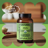 Complete Natural Products cápsula abierta con polvo mostrando pureza y origen