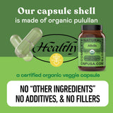 Complete Natural Products persona tomando cápsula demostrando administración sencilla