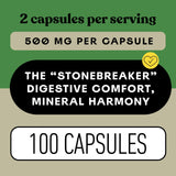Complete Natural Products botella abierta con cápsulas listas para usar y conveniencia