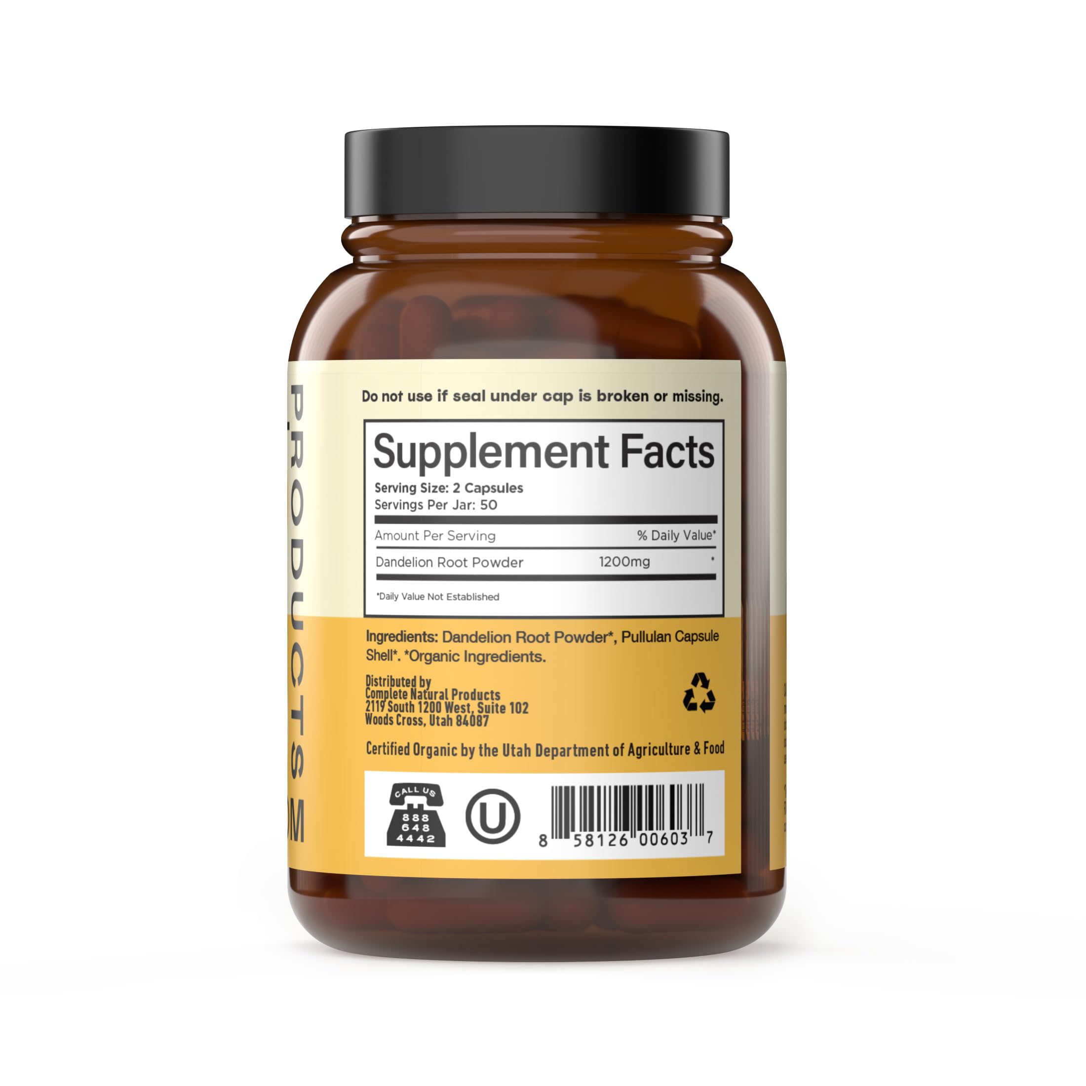 Complete Natural Products cápsulas en mano mostrando tamaño y facilidad de ingestión