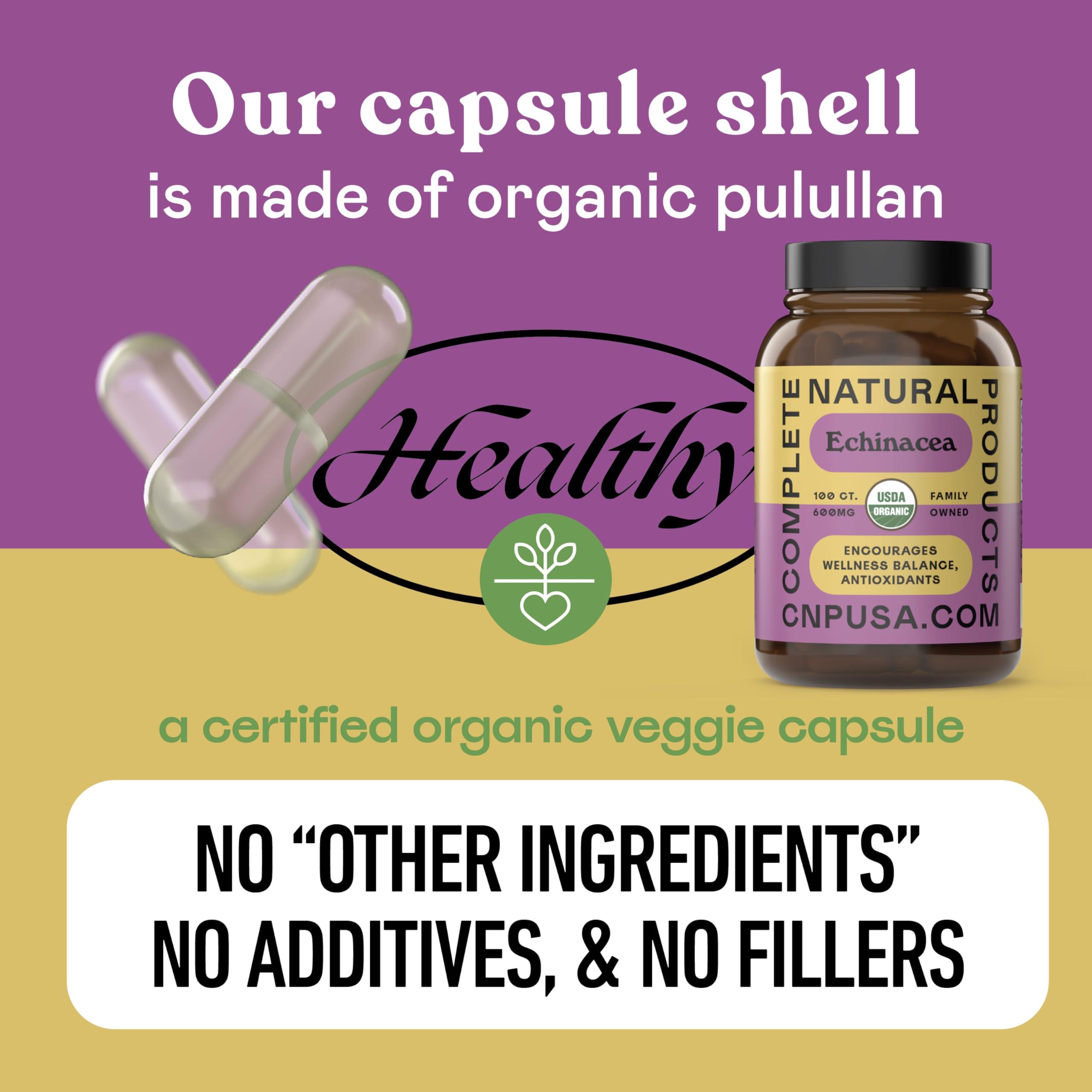Complete Natural Products envase en mesa estilo de vida para uso diario práctico