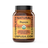 Complete Natural Products frasco frontal mostrando cápsulas y marca, aporta confianza
