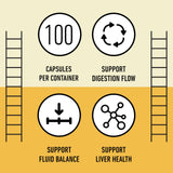 Complete Natural Products raíz seca de diente de león como ingrediente principal