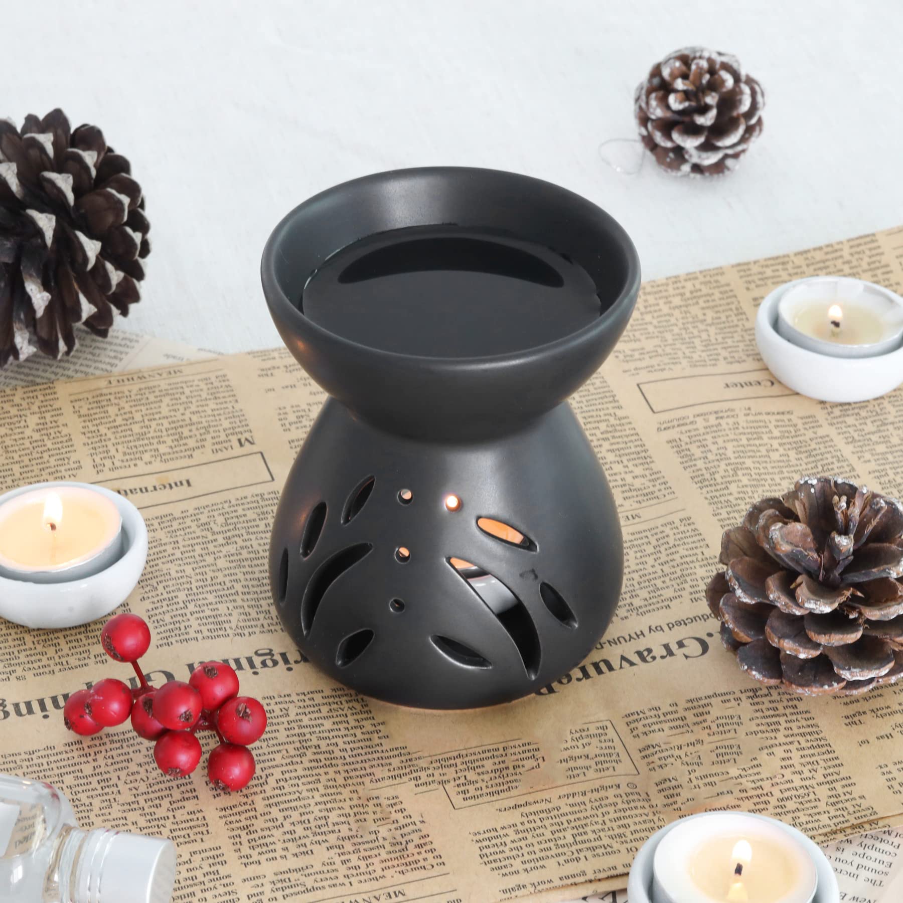 ComSaf patrón calado iluminado creando ambiente y decoración acogedora