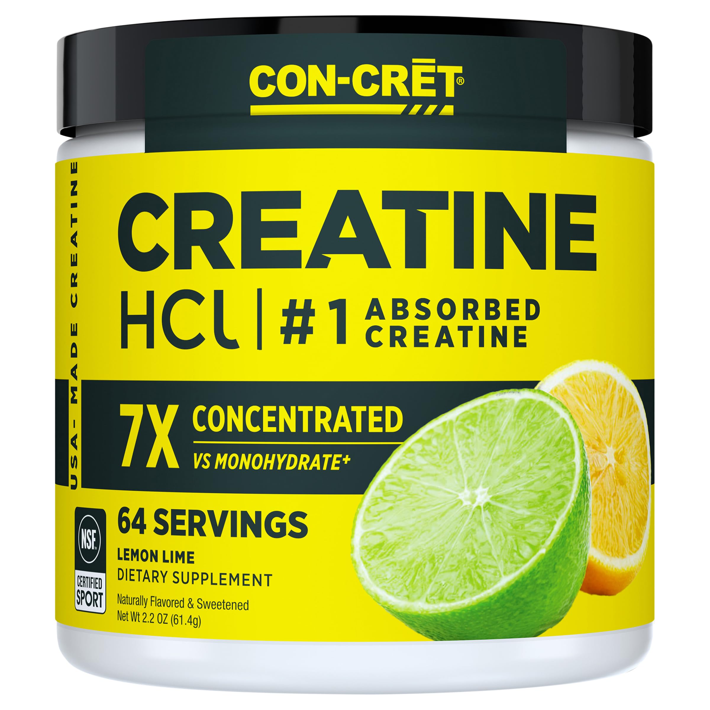CON-CRET envase frontal sabor limón lima mostrando diseño y cantidad