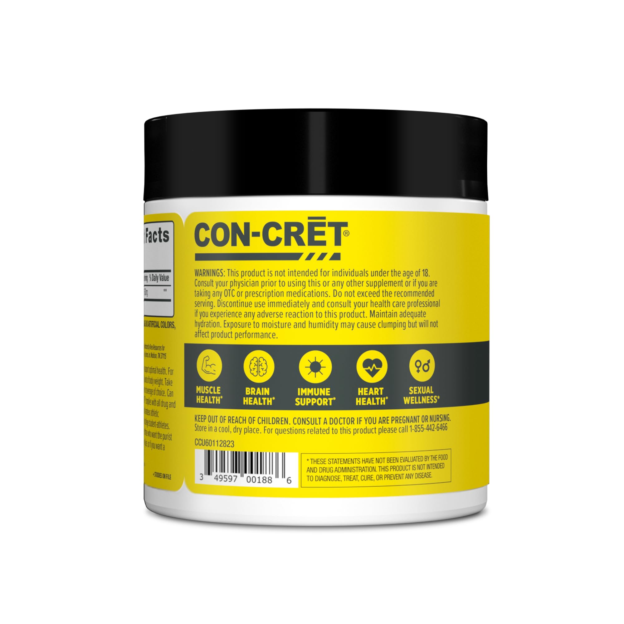 CON-CRĒT en entorno de entrenamiento ilustrando energía y recuperación