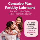 CONCEIVE PLUS aplicador precargado abierto con gel, aplicación limpia y precisa