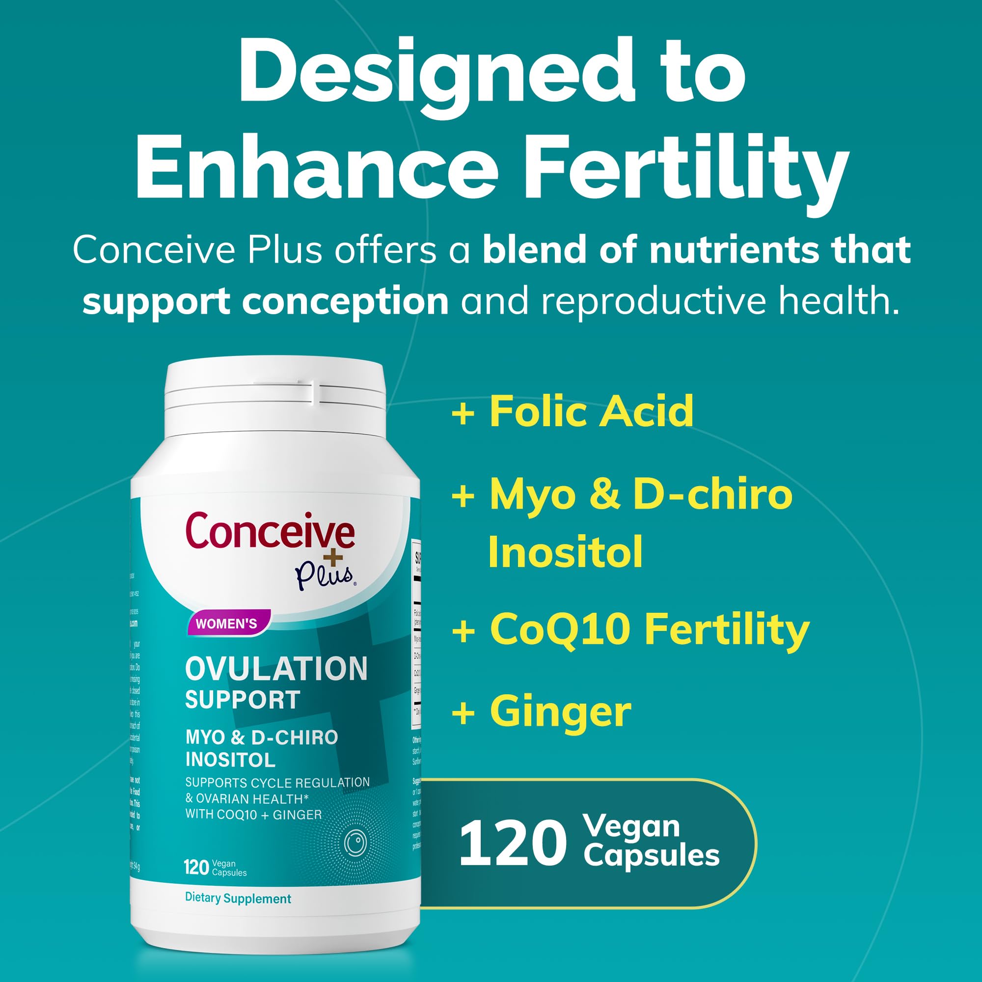 CONCEIVE PLUS bote abierto con cápsulas para suministro de 30 días