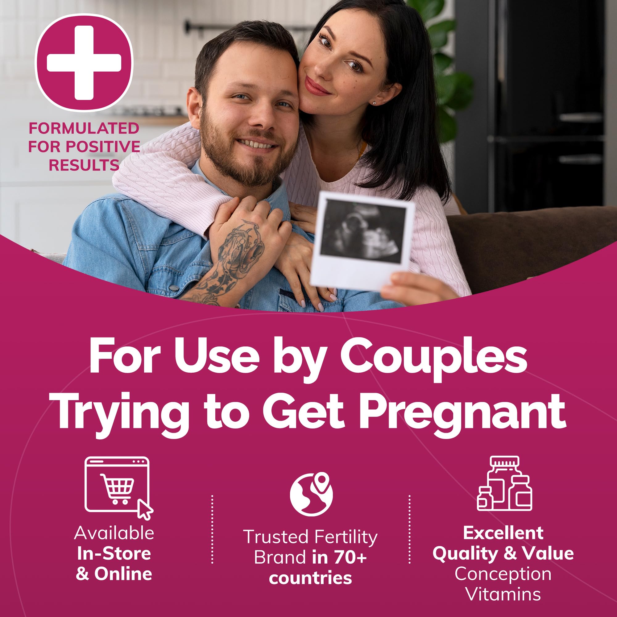 CONCEIVE PLUS caja abierta con ocho aplicadores precargados lista para usar