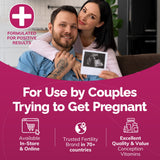 CONCEIVE PLUS caja abierta con ocho aplicadores precargados lista para usar