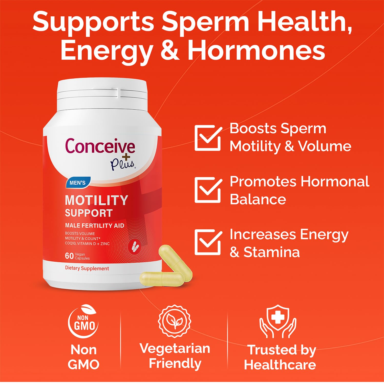 CONCEIVE PLUS primer plano de cápsula y textura para ver formulación