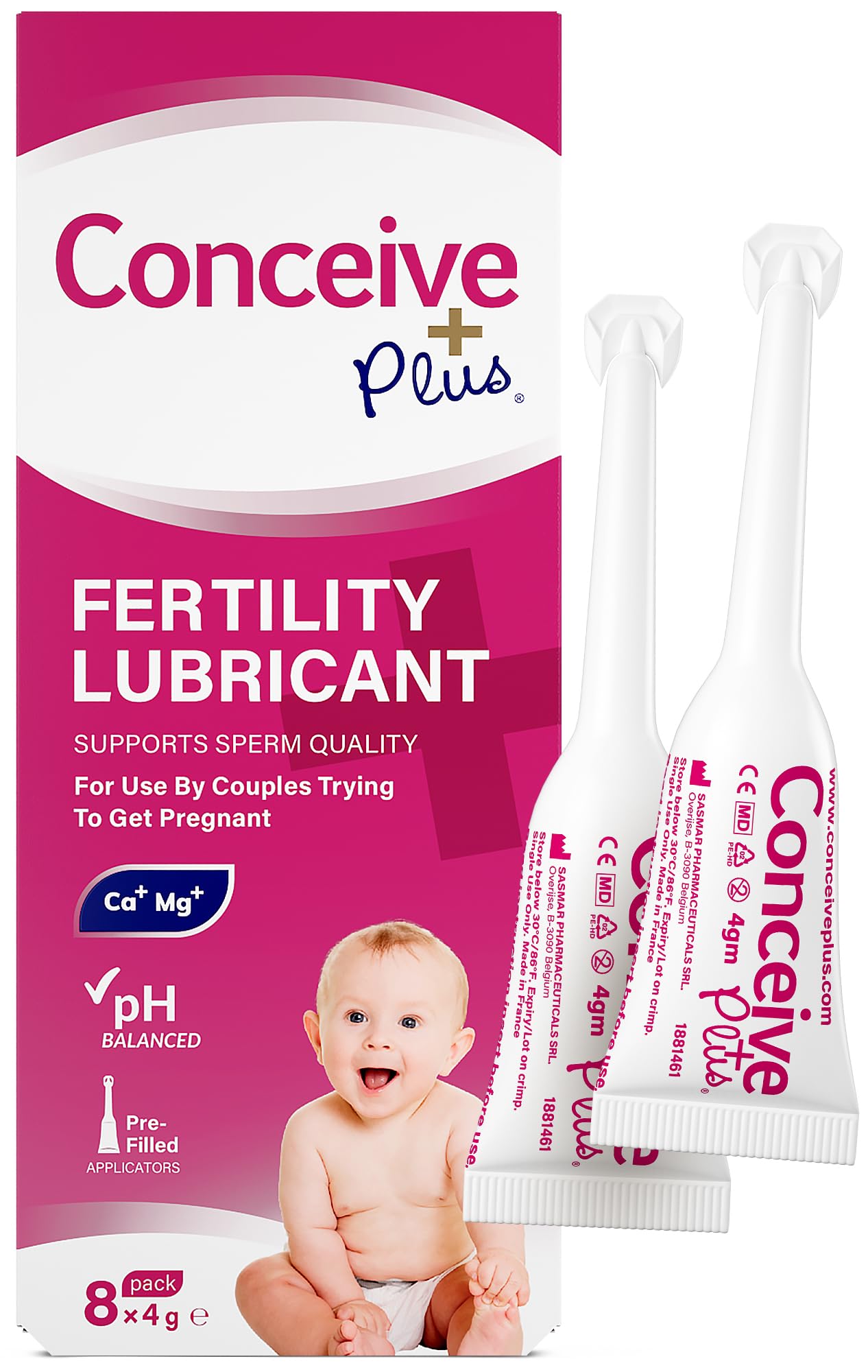 CONCEIVE PLUS frontal del aplicador mostrando diseño y facilidad de uso
