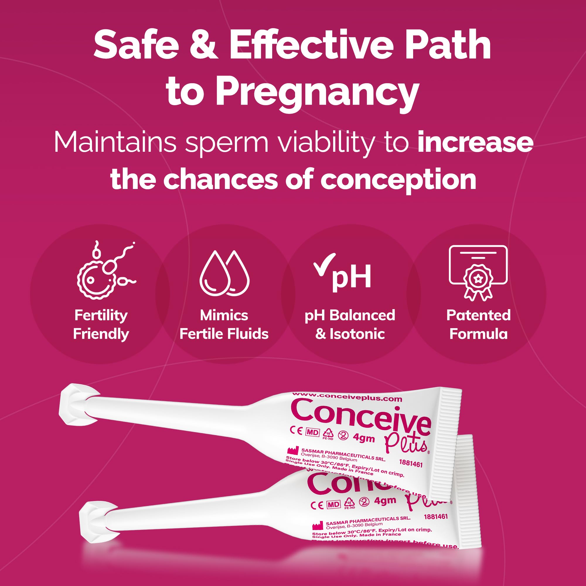 CONCEIVE PLUS uso en entorno íntimo y discreto, favorece comodidad en pareja