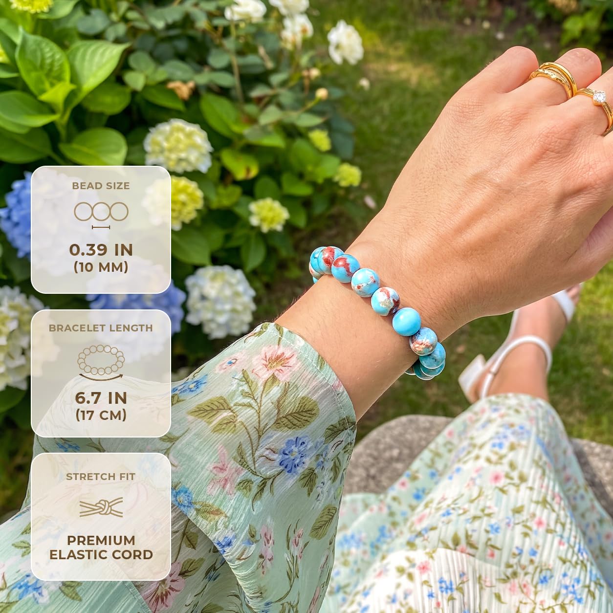 Conscious Items pulsera en mano mostrando uso y comodidad diaria