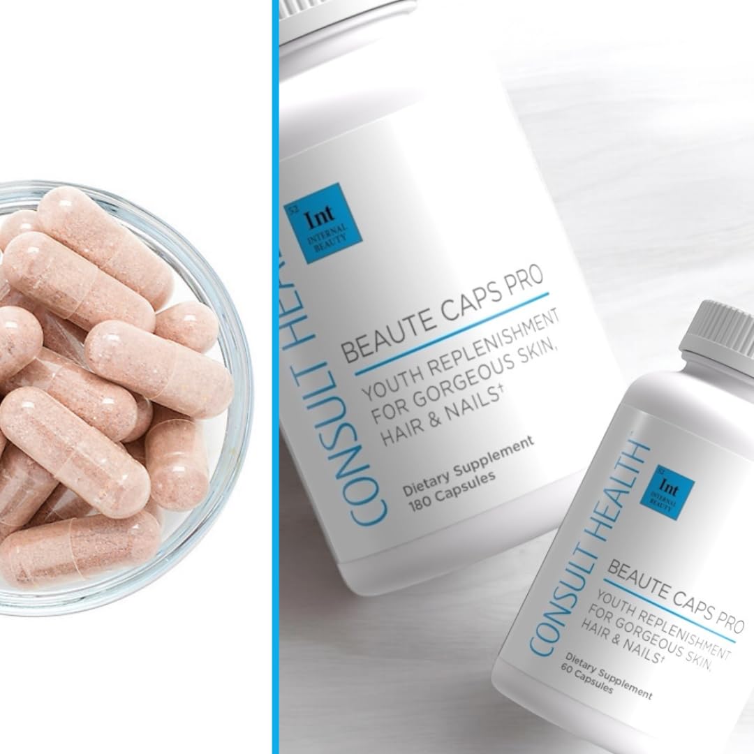 Consult Beaute cápsula junto a regla para mostrar escala y dosificación