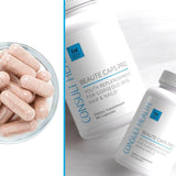 Consult Beaute cápsula junto a regla para mostrar escala y dosificación