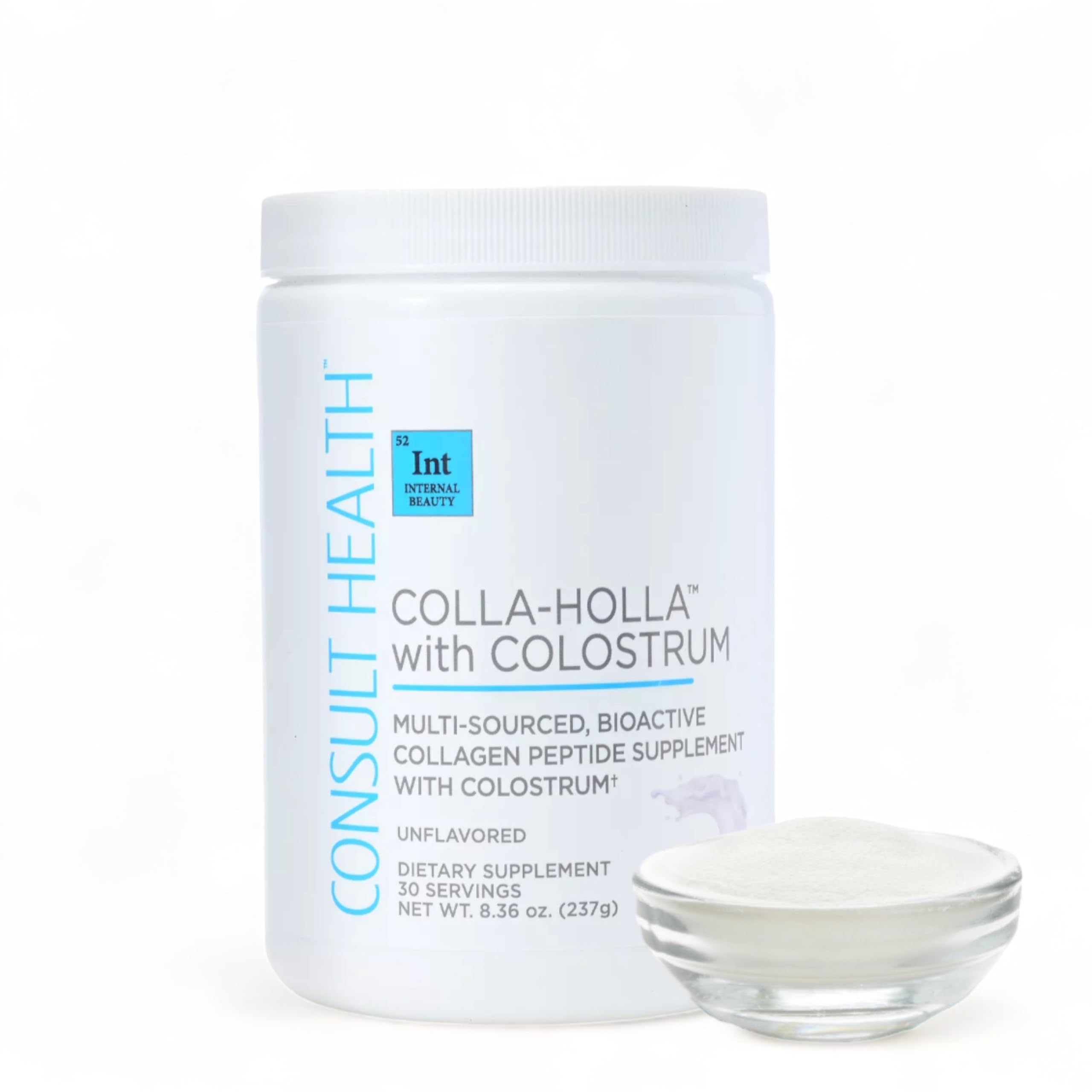 Detalle de etiqueta con ingredientes COLLA-Holla consult health para transparencia y confianza