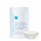Detalle de etiqueta con ingredientes COLLA-Holla consult health para transparencia y confianza