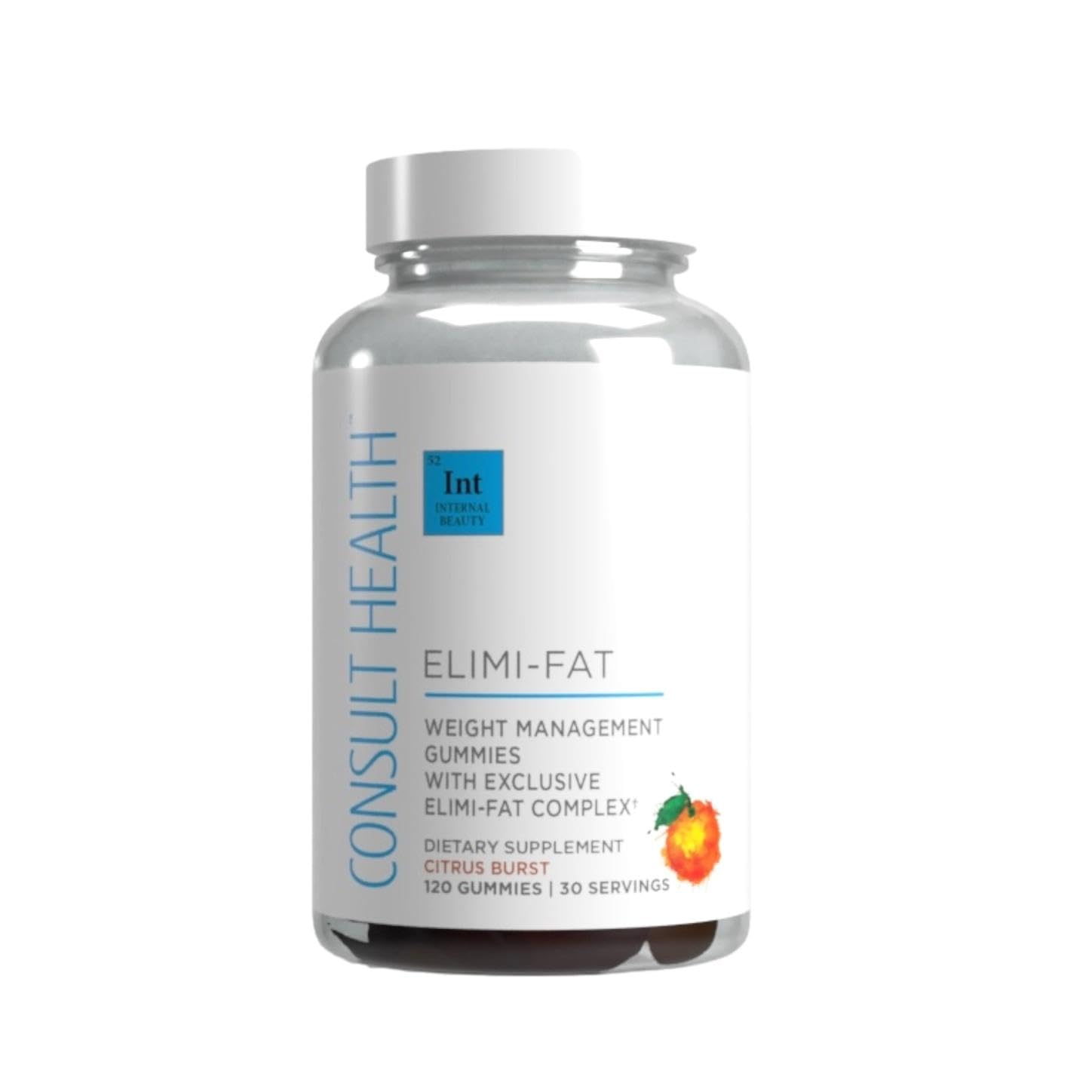 Consult Health frasco frontal mostrando gominolas y beneficio apoyo al control de peso