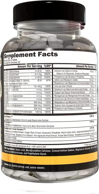 CONTROLLED LABS etiqueta nutricional y lista de ingredientes visible