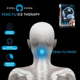 CoolCura persona con la banda en la nuca leyendo para alivio y relajación rápida