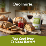 Coolinario en cocina casera con ingredientes, facilita conservación de alimentos