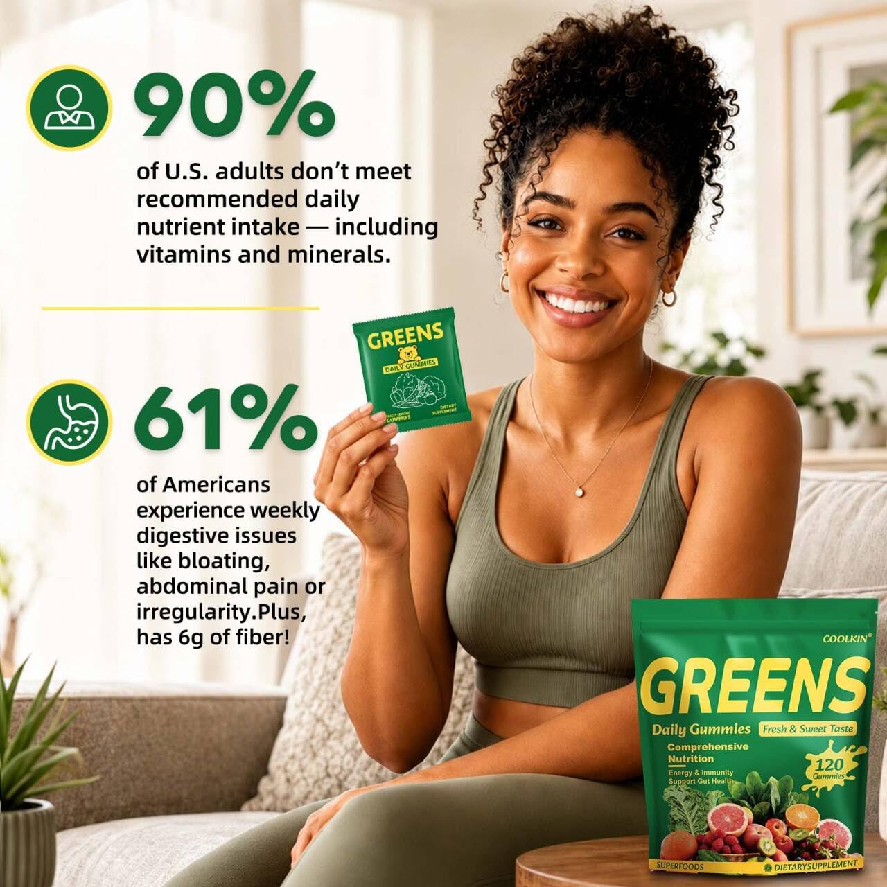 COOLKIN ingredientes spirulina y chlorella destacando origen vegetal