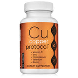 Copper Protocol frasco frontal mostrando 90 cápsulas y claridad del envase
