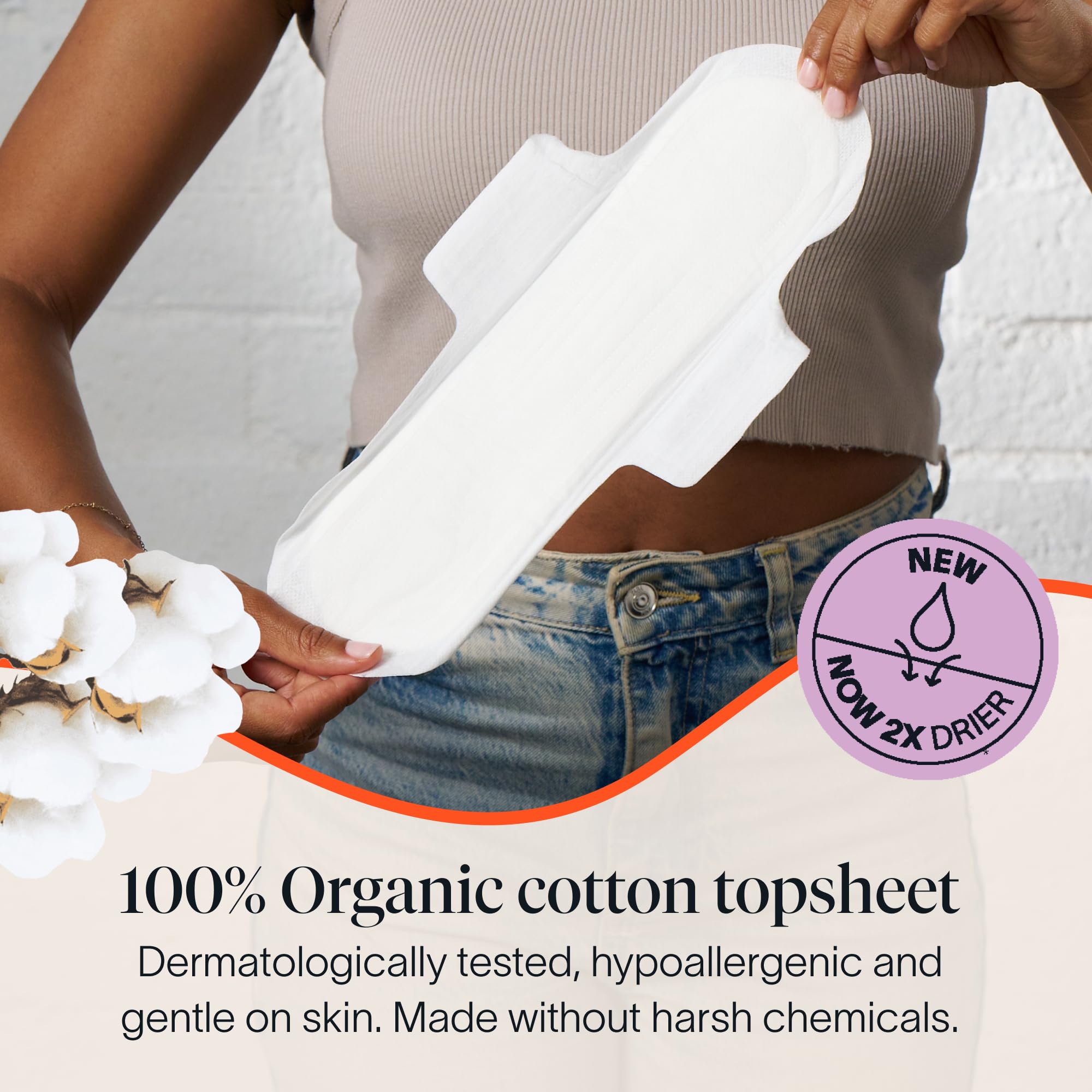 Cora detalle del topsheet de algodón orgánico, suave y cómodo para piel sensible