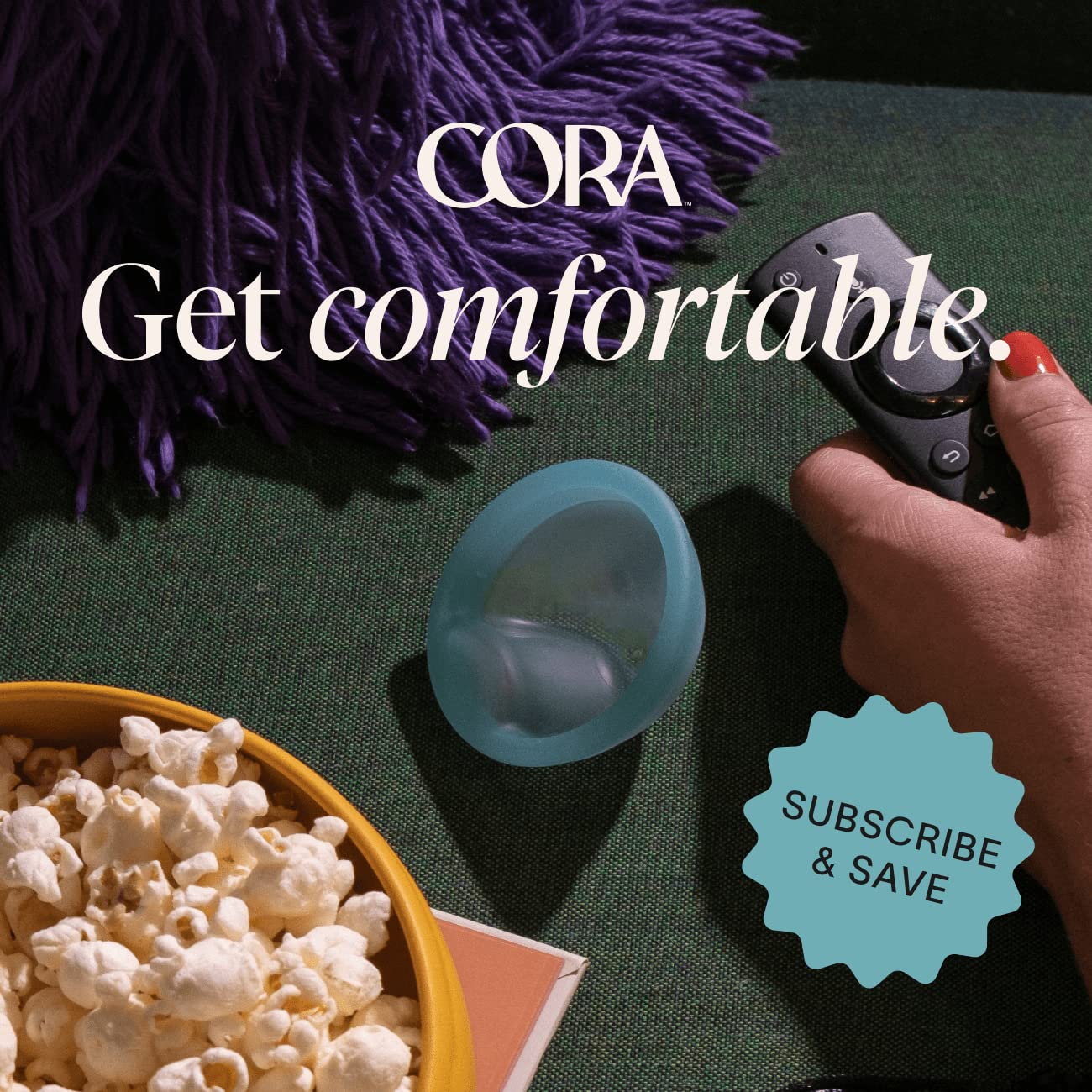 Cora etiqueta que indica silicona médica y durabilidad del disco