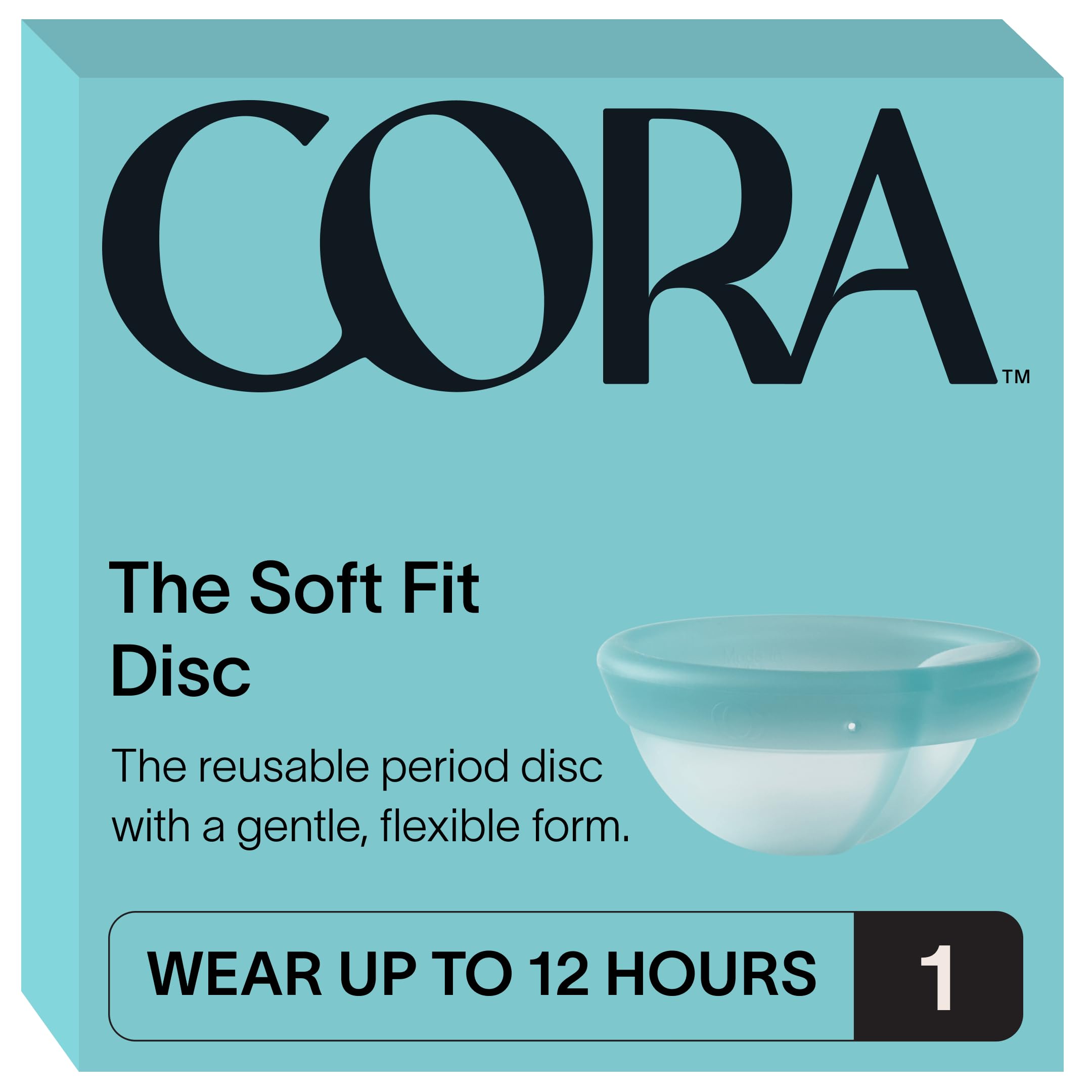 Cora disco frente del empaque mostrando el producto y sus beneficios