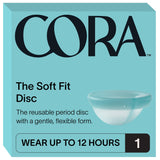 Cora disco frente del empaque mostrando el producto y sus beneficios