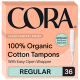 Cora empaque frontal con 36 tampones, confianza y protección