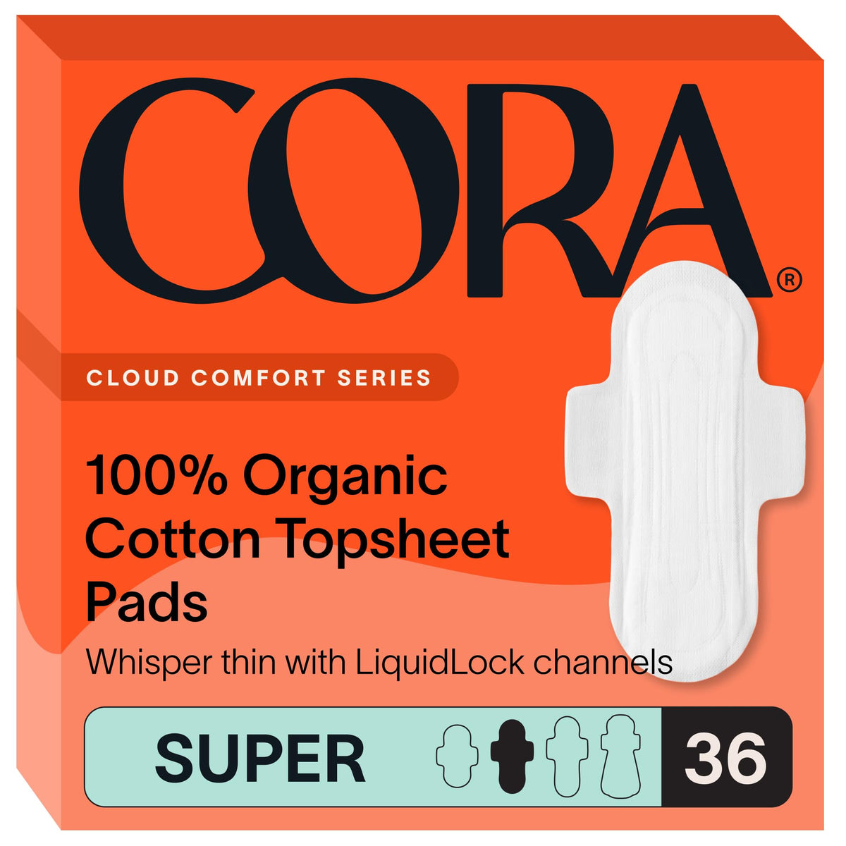 Cora empaque frontal mostrando protección y diseño ligero