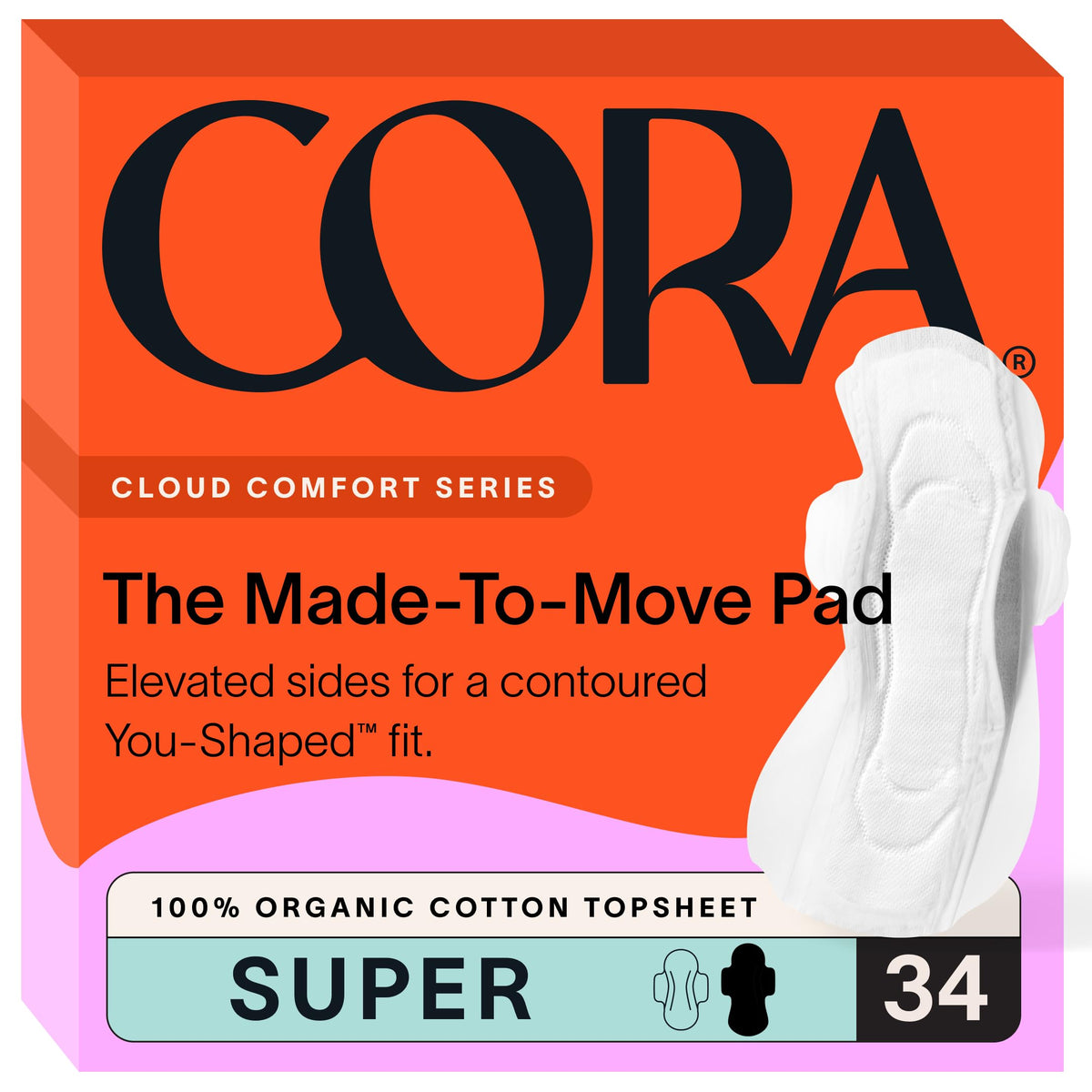 Cora protector frontal del pack mostrando diseño y discreción para uso diario