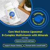 Core Med Science detalle de cápsula liposomal mostrando textura protectora