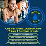 Core Med Science textura líquida mostrando color y consistencia suave