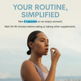 Core Med Science etiqueta con información de glutatión Setria y 500 mg