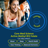 Core Med Science envase abierto con pastillas visibles, fácil acceso diario