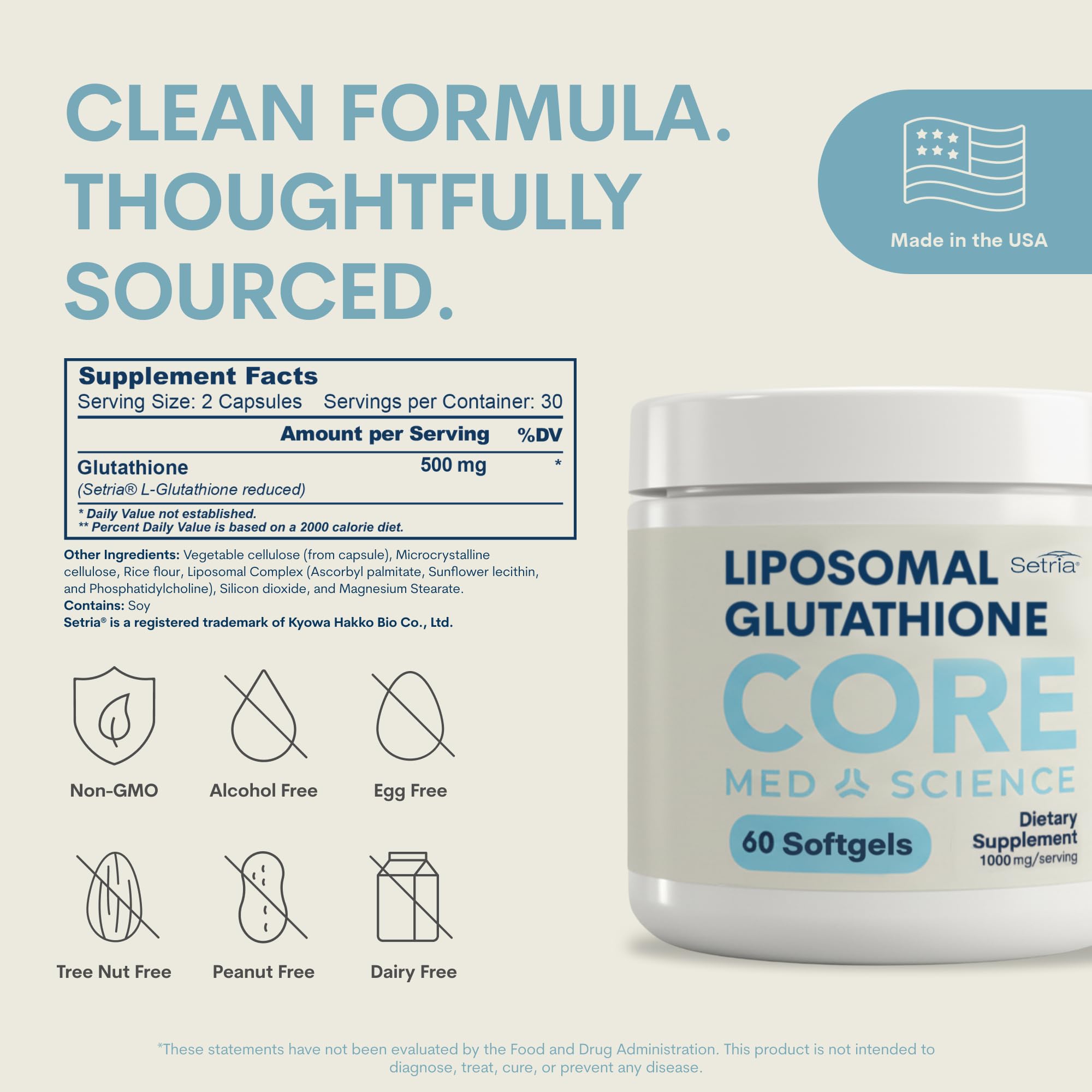 Core Med Science ilustración de textura liposomal que mejora la absorción