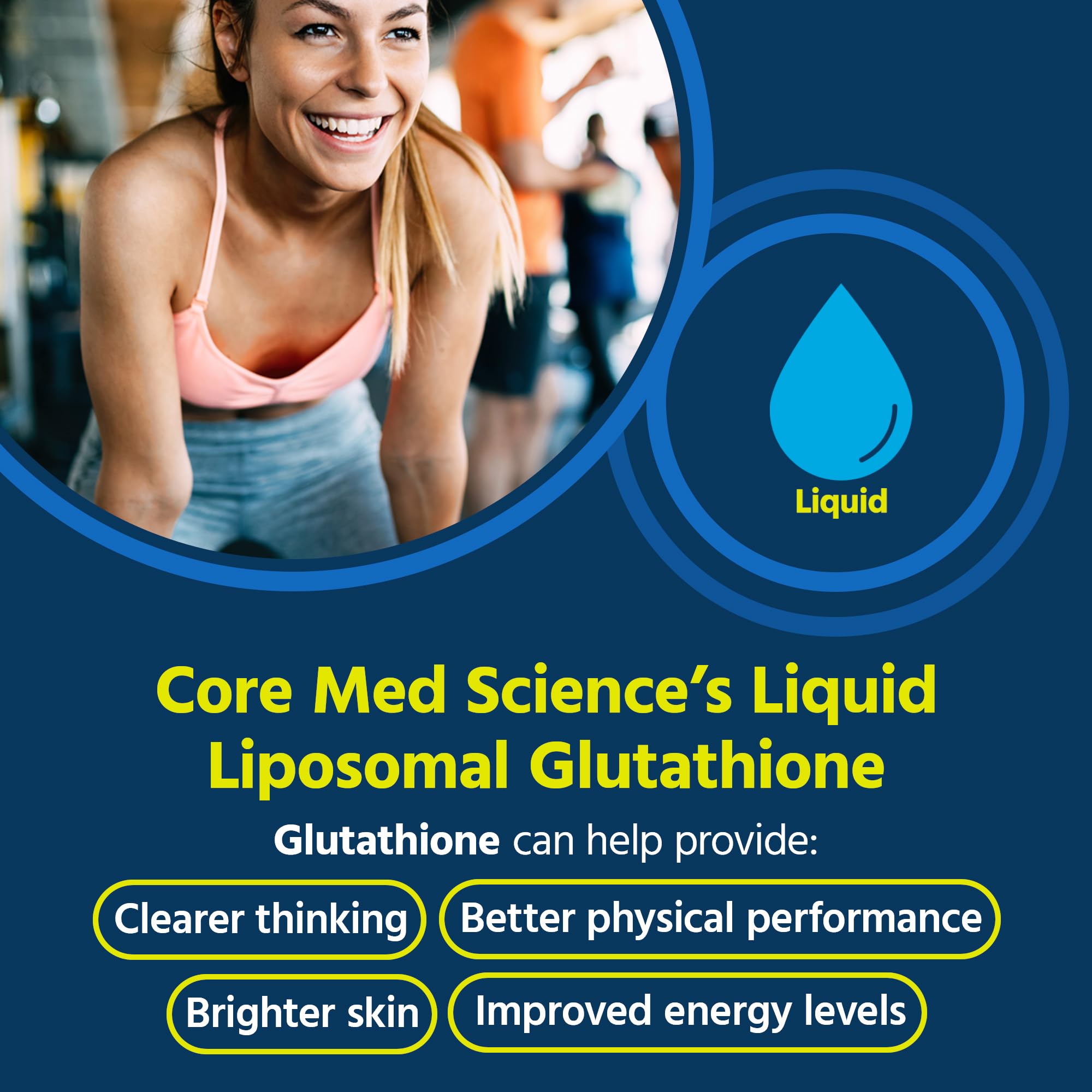 Core Med Science detalle de textura liposomal para mejor absorción