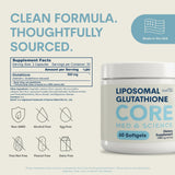 Core Med Science ilustración de textura liposomal que mejora la absorción