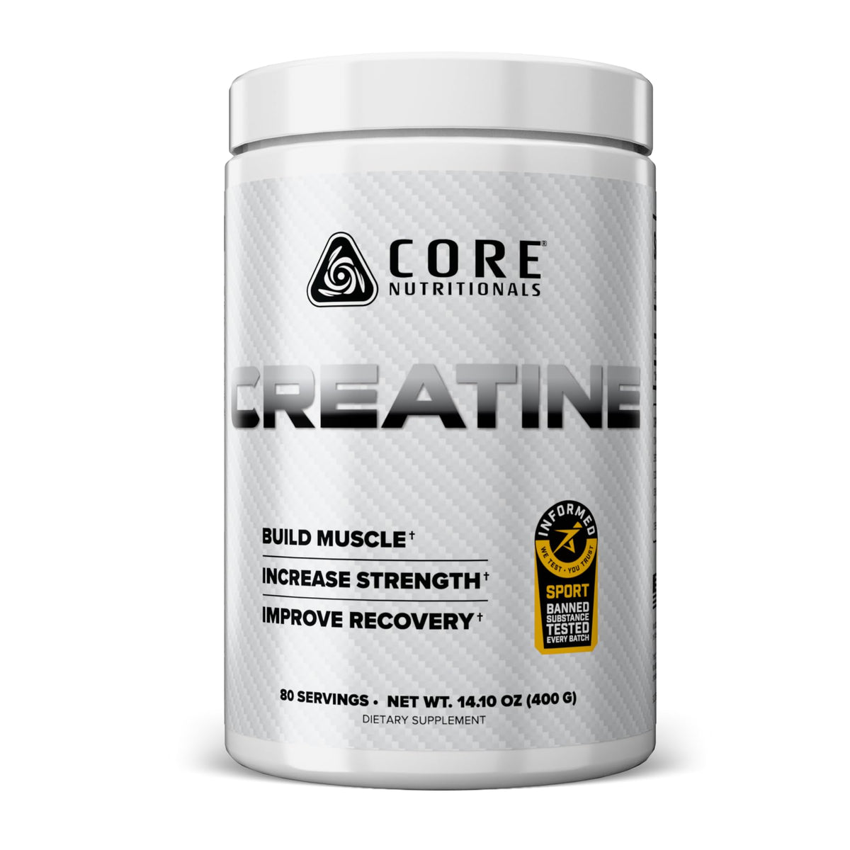 Core Nutritionals envase frontal del producto, calidad visible