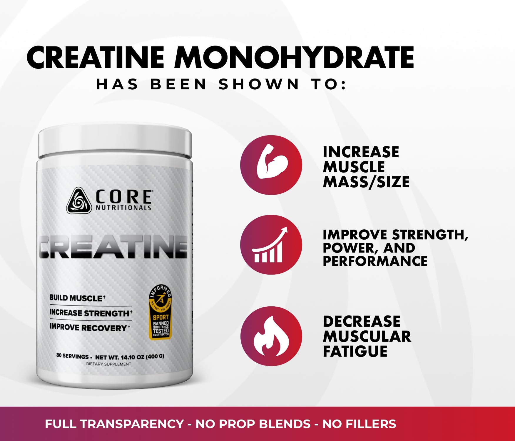 Core Nutritionals mezcla en vaso, beneficio de consumo práctico