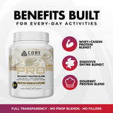 Core Nutritionals batido preparado en vaso, sabor chocolate intenso