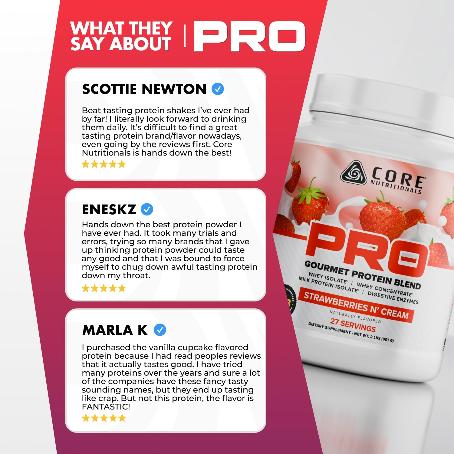 Core Nutritionals batido estilo desayuno con fruta, versátil y sabroso